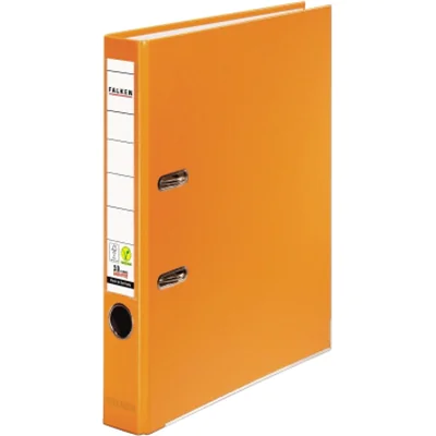 Falken Ordner DIN A4 orange PP-Folienbezug Wechselfenster 11286796