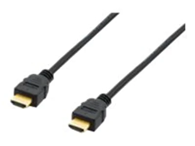 equip High Speed - HDMI-Kabel mit Ethernet - HDMI männlich zu HDMI männlich - 3 m - Schwarz