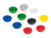 Franken GmbH FRANKEN - Magnet - 2,4 cm Durchmesser - gemischt (Packung mit 10) HM20 99