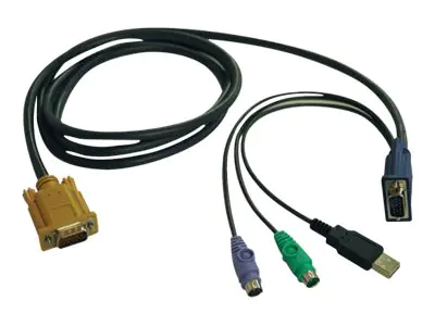 Eaton Tripp Lite Series 15ft USB / PS2 Cable Kit for KVM Switches B020-U08 / U16 & B022-U16 15' -