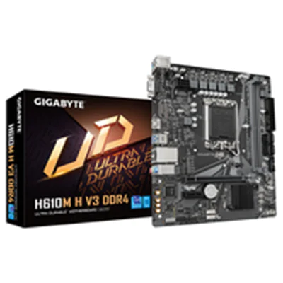 Gigabyte H610M H V3 DDR4 - 1.0 - Motherboard - micro ATX - LGA1700-Sockel - H610 Chipsatz - USB 3.2 Gen 1 - Gigabit LAN - Onboard-Grafik (CPU erforderlich) - HD Audio (8-Kanal)