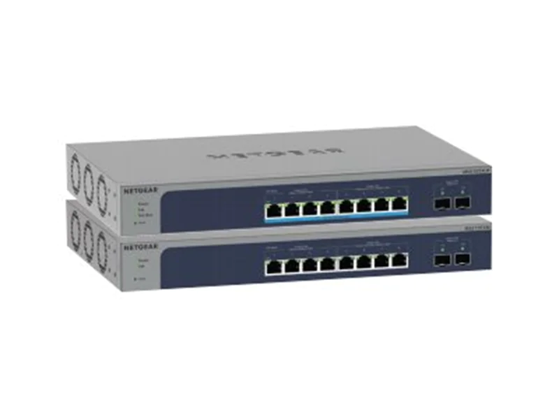 Netgear Smart MS510TXM - Switch - L3 Lite - Smart - 4 x 100/1000/2.5G + 4 x 1/2.5/5/10GBase-T + 2 x 10 Gigabit SFP+ (Uplink) - an Rack montierbar, Desktop