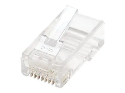 Intellinet RJ45 Modular Plugs, Cat5e, UTP, 2-prong, for stranded wire, 15 µ gold plated contacts, 100 pack - Netzwerkanschluss - RJ-45 (M) - UTP - CAT 5e (Packung mit 100)
