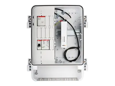 AXIS T98A16-VE Media Converter Cabinet A - Medienkonverter - 1GbE - 10Base-T, 100Base-TX, 1000Base-X, 100Base-X - 2 Anschlüsse - RJ-45 / SFP (mini-GBIC) - für AXIS P1385-E
