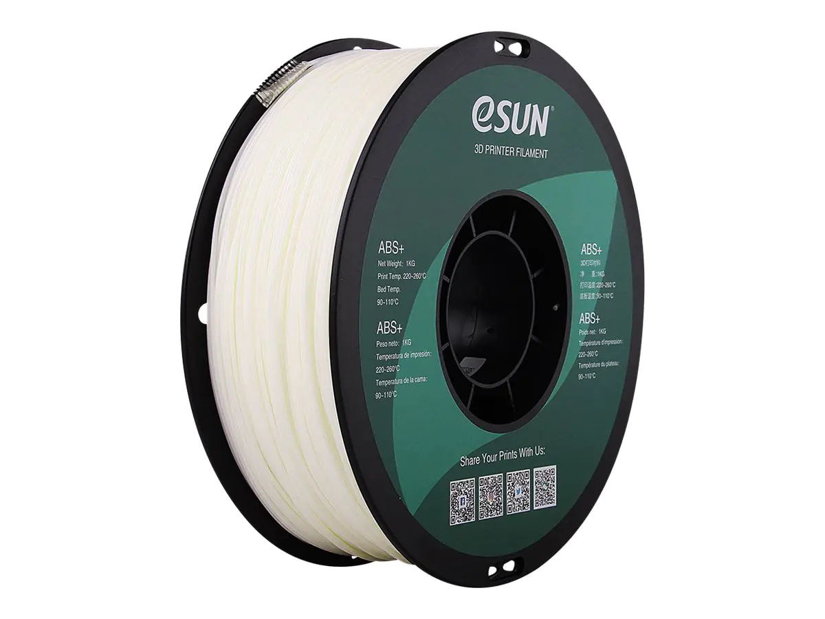 Esun - Natural - 1 kg - vakuumversiegelter Beutel - ABS+ filament (3D)