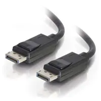 C2G 10ft Ultra High Definition DisplayPort Cable with Latches - 8K DisplayPort Cable - M/M - DisplayPort-Kabel - DisplayPort (M) zu DisplayPort (M) - 3.05 m - eingerastet - Schwarz