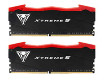 Patriot Viper Xtreme 5 - DDR5 - Kit - 32 GB: 2 x 16 GB - DIMM 288-PIN - 3800 MHz / PC5-60800 - CL36 - 1.45 V - ungepuffert - on-die ECC - mattschwarz, weiß, Rot
