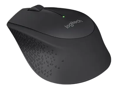 Logitech M280 - Maus - Für Rechtshänder - optisch - 3 Tasten - kabellos - 2.4 GHz - kabelloser Empfänger (USB) - Schwarz