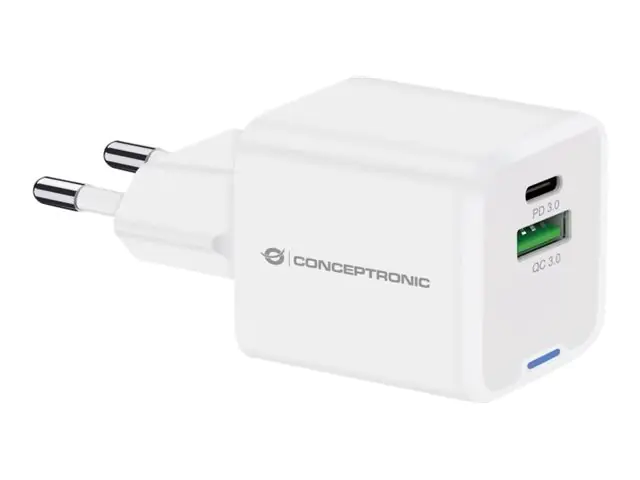 Conceptronic Ladegerät 2Port 20W,1xUSB-C 1xUSB-A 1.5m ws - ALTHEA15W