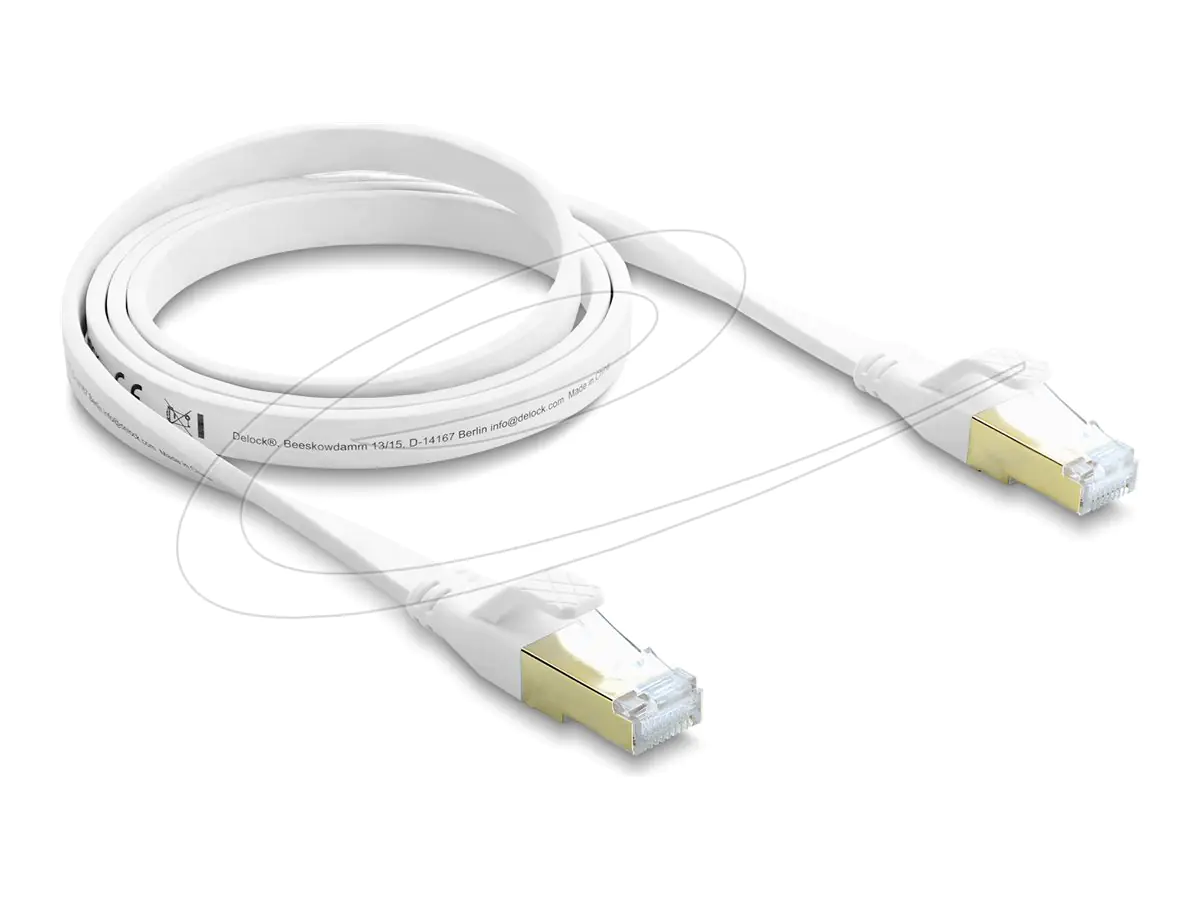Delock RJ45 Flachband Patchkabel Cat.8.1 U/FTP 40Gbps - Netzwerk - CAT 8