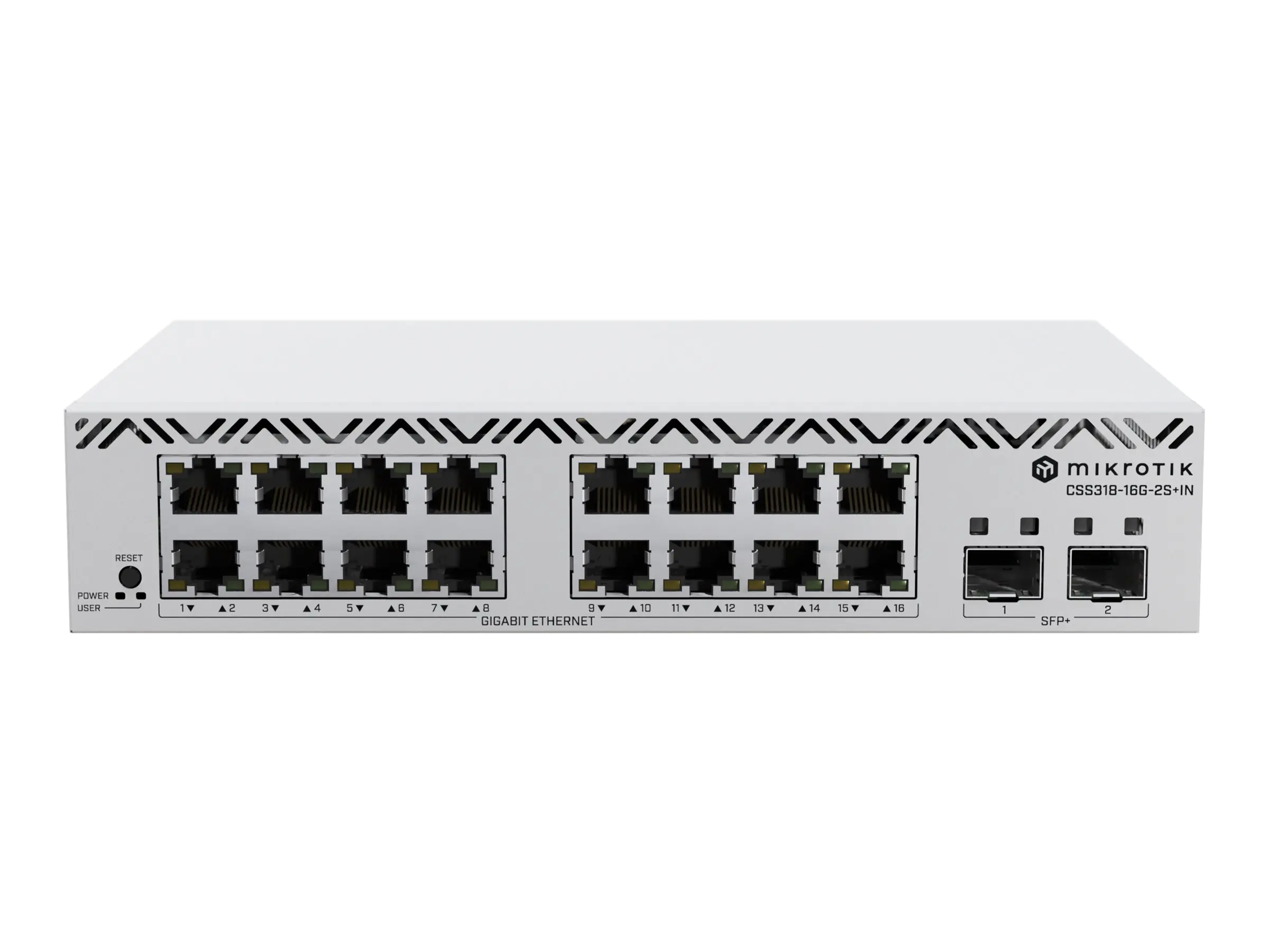 MikroTik Cloud Smart Switch CSS318-16G-2S+IN 16x Gigabit 2x SFP+ - - 1 - - 1 - Switch - 1 Gbps