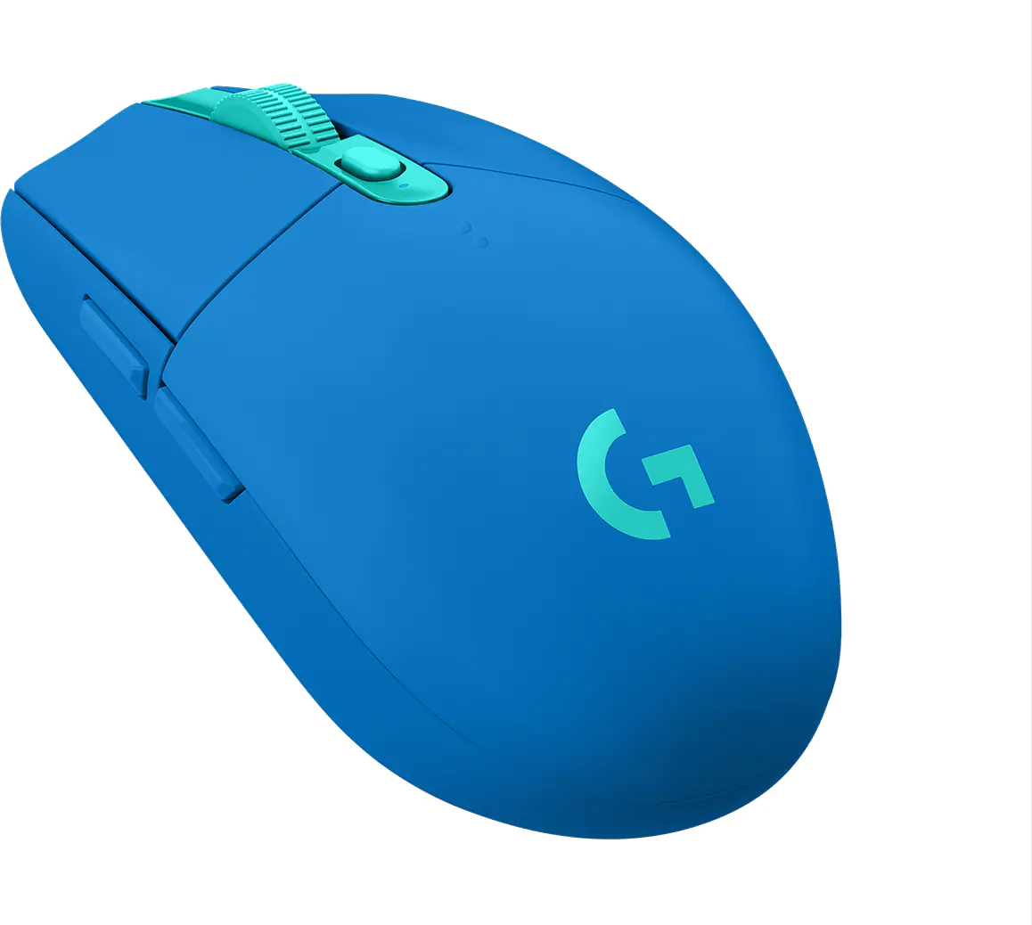 Logitech G G305 - Maus - optisch - 6 Tasten - kabellos - 2.4 GHz - kabelloser Empfänger (USB) - Blau