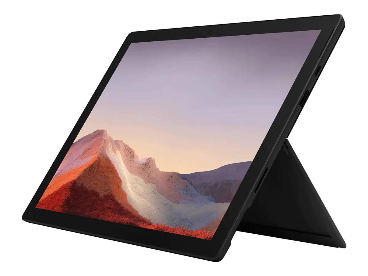 Microsoft Surface Pro 7 - Tablet - Intel Core i7 1065G7 / 1.3 GHz - Win 10 Pro - Iris Plus Graphics - 16 GB RAM - 256 GB SSD - 31.2 cm (12.3") Touchscreen 2736 x 1824 - Wi-Fi 6 - mattschwarz - kommerziell