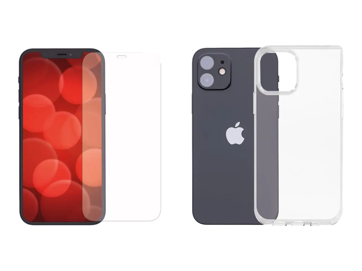 DISPLEX Real Glass - Schutzhülle für Mobiltelefon - mit Schutzglas - für Apple iPhone 13 Pro