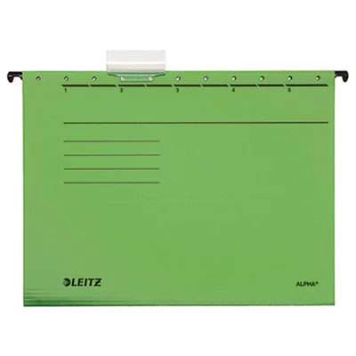Leitz Hängemappe ALPHA® DIN A4 275g/m² Pendareckarton, recycelt grün 25 St./Pack.