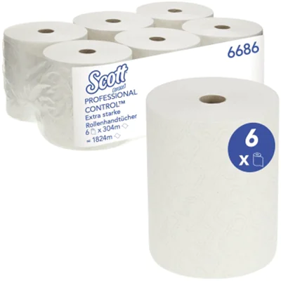 Scott Handtuchrolle Extra Strong 6686 304m weiß 6 St./Pack.