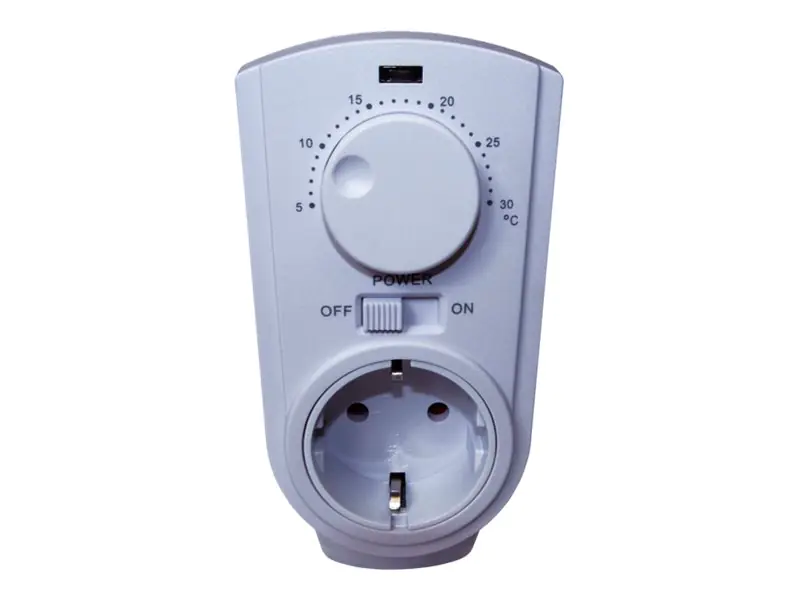 Bachmann Powersocket-Thermo Serie 8141 - Thermostat - weiß