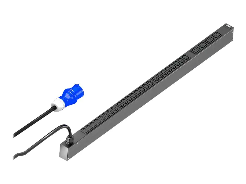 Rittal PDU Basic - Stromverteilungseinheit - Wechselstrom 230 V - 3.7 kW - 1-phasig - Ausgangsanschlüsse: 28 (4 x IEC 60320 C19, 24 x IEC 60320 C13) 7979115
