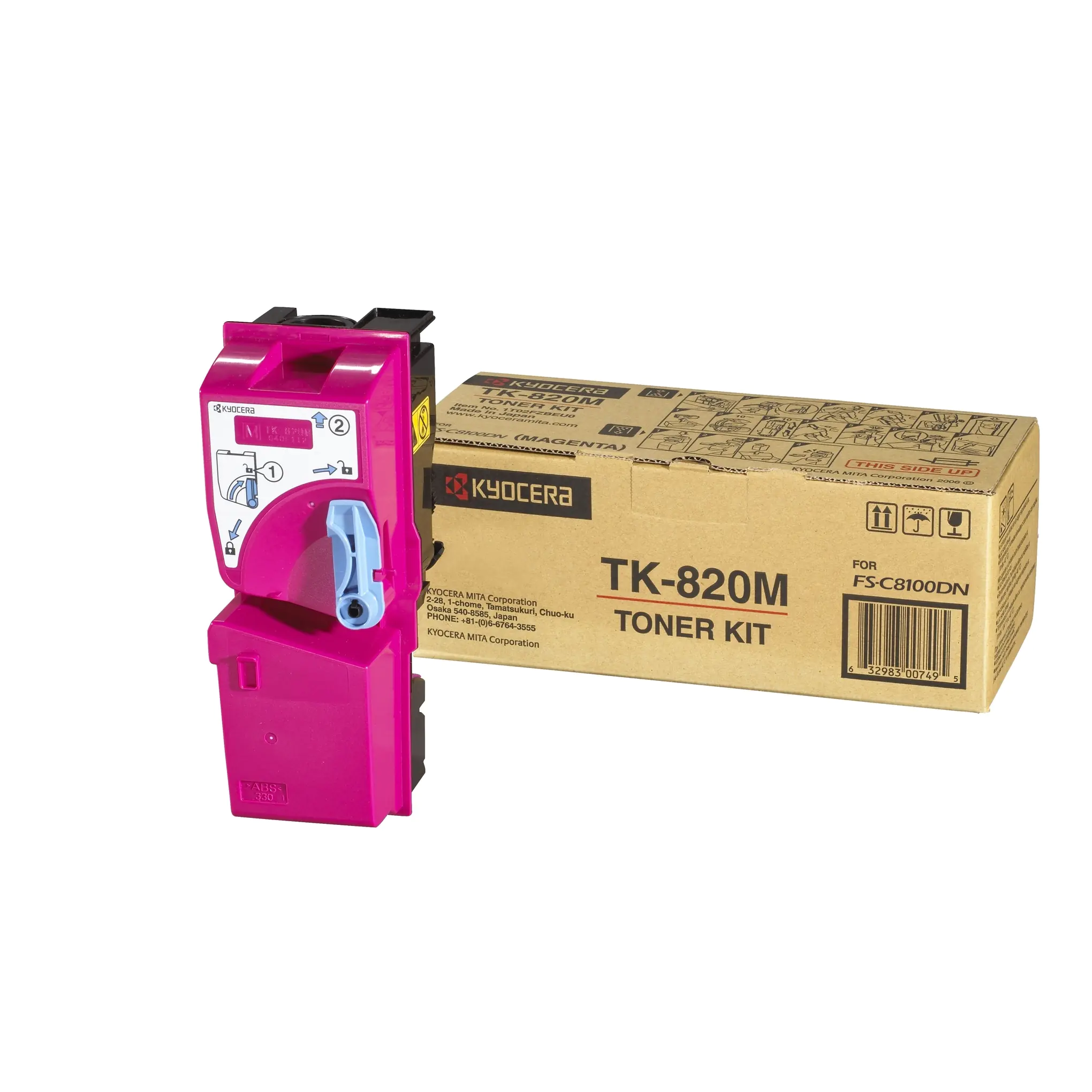 Kyocera TK 820M - Magenta - Original - Tonerpatrone - für FS-C8100DN