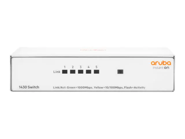 HPE Aruba Instant On 1430 5G Switch - Switch - unmanaged - 5 x 10/100/1000 - Desktop, wandmontierbar - BTO