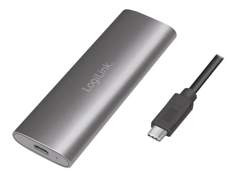 LogiLink Speichergehäuse - M.2 Card (PCIe NVMe & SATA) - USB 3.2 (Gen 2)