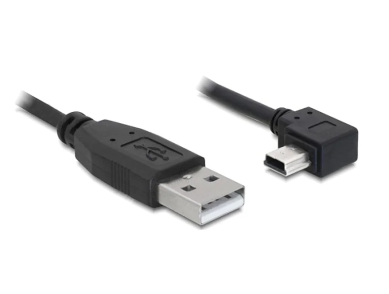 Delock - USB-Kabel - USB (M) zu Mini-USB, Typ B (M) - 2 m - rechts-gewinkelter Stecker