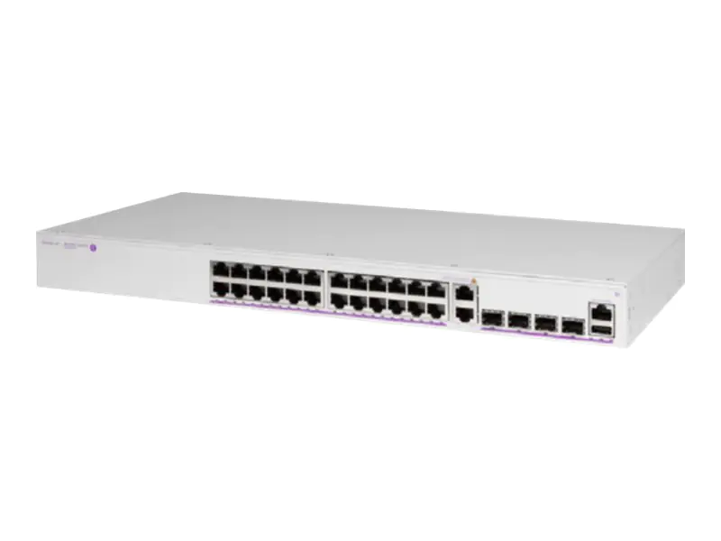 Alcatel Lucent OmniSwitch 6360-24 - Switch - L3 - managed - 24 x 10/100/1000 + 2 x Combo Gigabit Ethernet/Gigabit SFP + 2 x 10 Gigabit SFP+ (Uplink)
