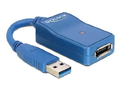 DeLock Adapter USB 3.0 > eSATA - Massenspeicher Controller - 1 Sender/Kanal 61754