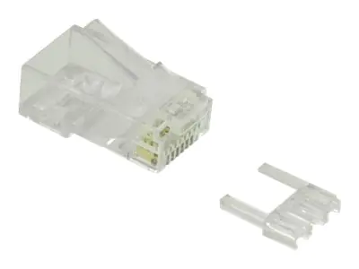VALUE - Netzwerkanschluss - RJ-45 (M) - ungeschirmt - CAT 6e - durchsichtig (Packung mit 100)