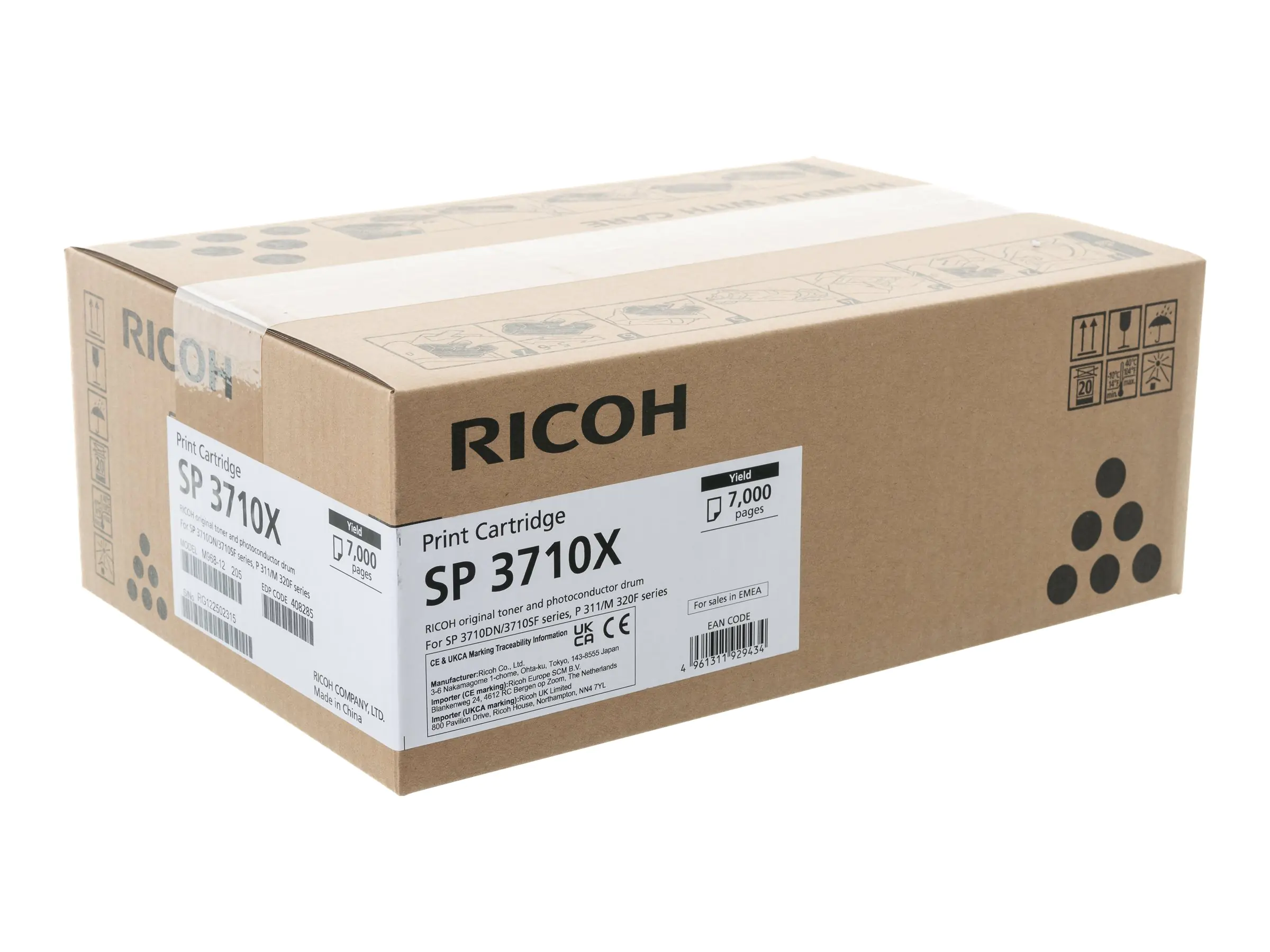 Ricoh SP 3710X - Schwarz - original - Tonerpatrone