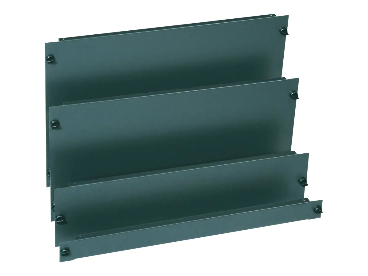 Vertiv Knürr Quick-Fix - Blindabdeckung - strukturiert, Dunkelgrau, RAL 7021 - 2U - 48.3 cm (19") 011033028