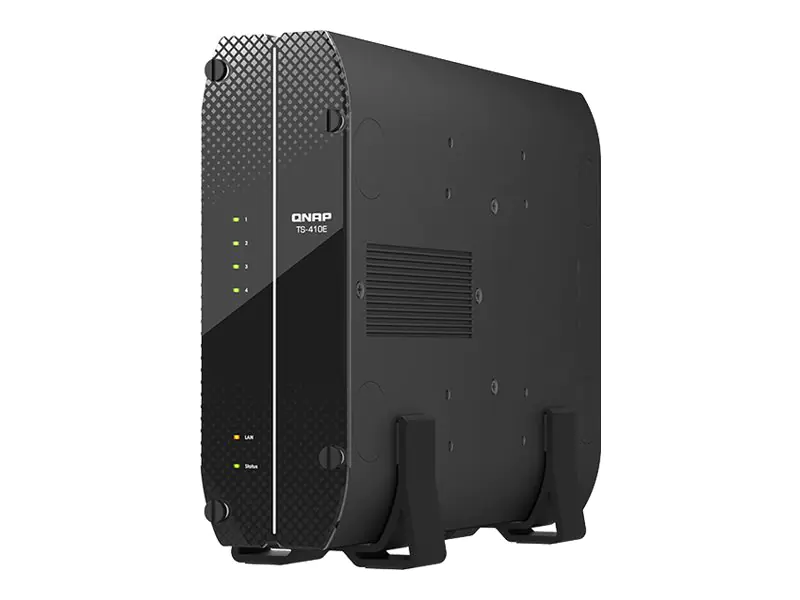 QNAP TS-410E - NAS-Server - 4 Schächte - SATA 6Gb/s - RAID RAID 0, 1, 5, 6, 10, 50, 60, JBOD - RAM 8 GB - Gigabit Ethernet / 2.5 Gigabit Ethernet - iSCSI Support