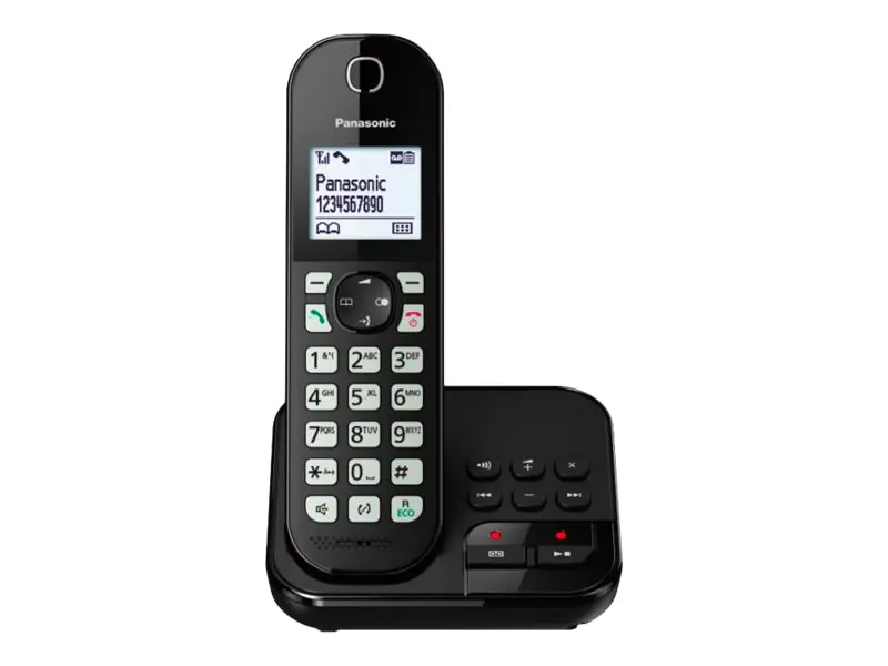 Panasonic KX-TGC450GB - Schnurlostelefon mit Rufnummernanzeige - Schwarz