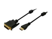 LogiLink - Adapterkabel - HDMI weiblich zu DVI-D männlich - 3 m - Doppelisolierung - Schwarz