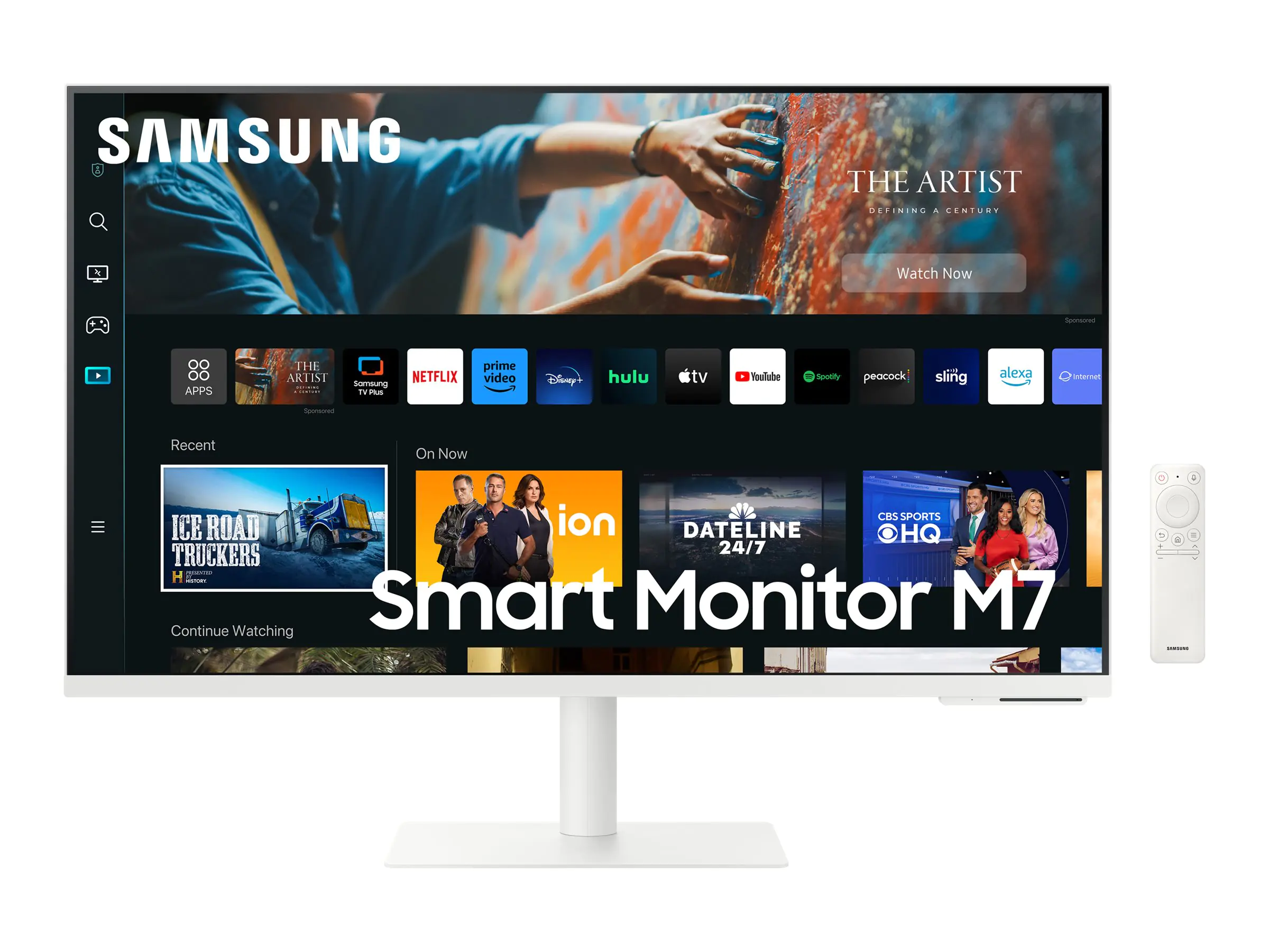Samsung S32CM703UU - M70C Series - LED-Monitor - Smart - 80 cm (32") - 3840 x 2160 4K @ 60 Hz - VA - 300 cd/m² - 3000:1 - HDR10 - 4 ms - HDMI, USB-C - Lautsprecher - Warm White