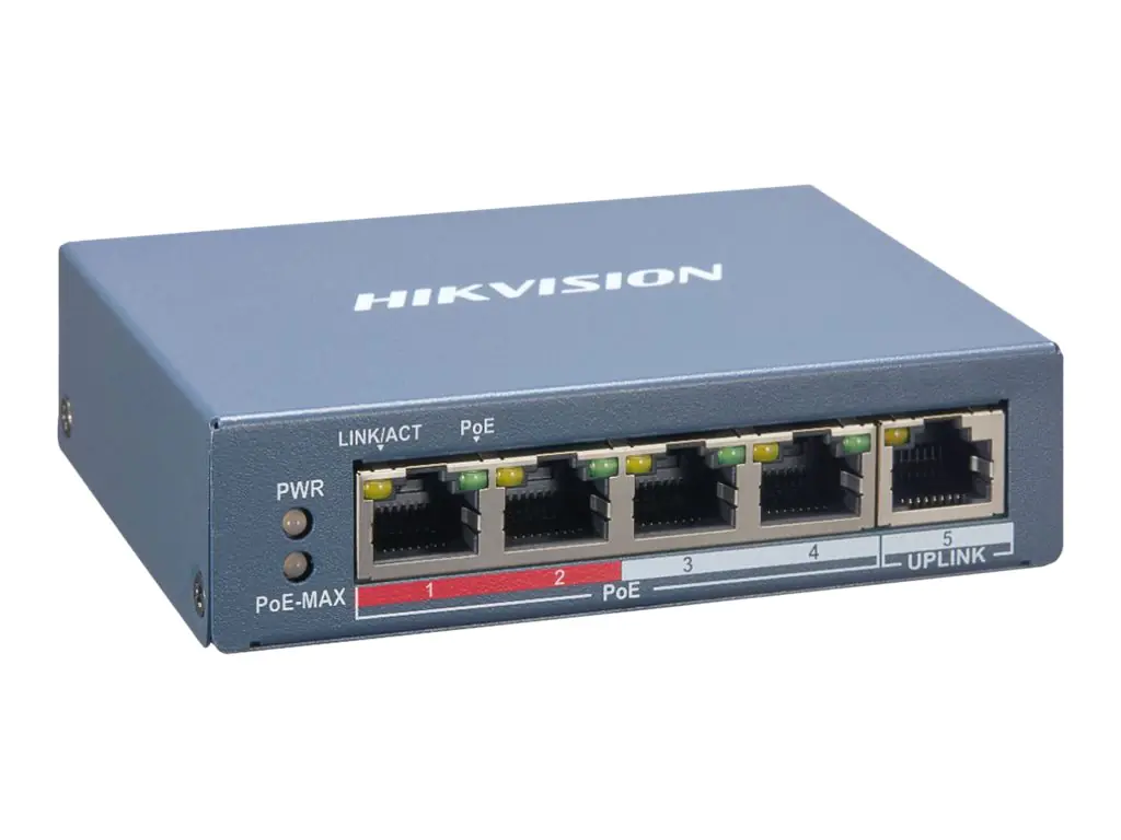 Hikvision Pro Series DS-3E1105P-EI - Switch - 4 x 10/100 (PoE+)