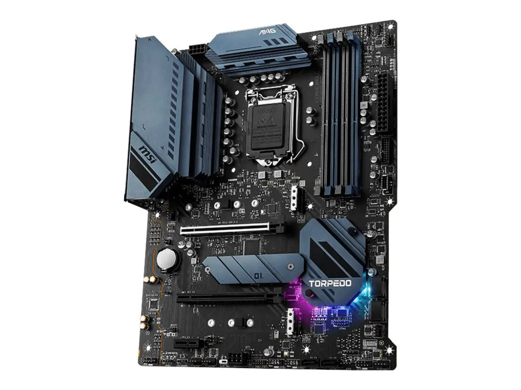 MSI MAG B560 TORPEDO - Motherboard - ATX - LGA1200-Sockel - B560 Chipsatz - USB-C Gen2, USB 3.2 Gen 1, USB 3.2 Gen 2x2 - Gigabit LAN, 2.5 Gigabit LAN - Onboard-Grafik (CPU erforderlich) - HD Audio (8-Kanal)