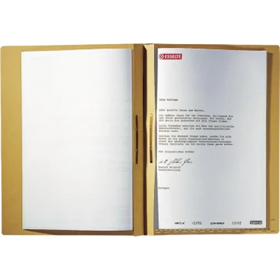 Leitz Pendelhefter 21870000 DIN A4 Combi-Zweifalz naturbraun