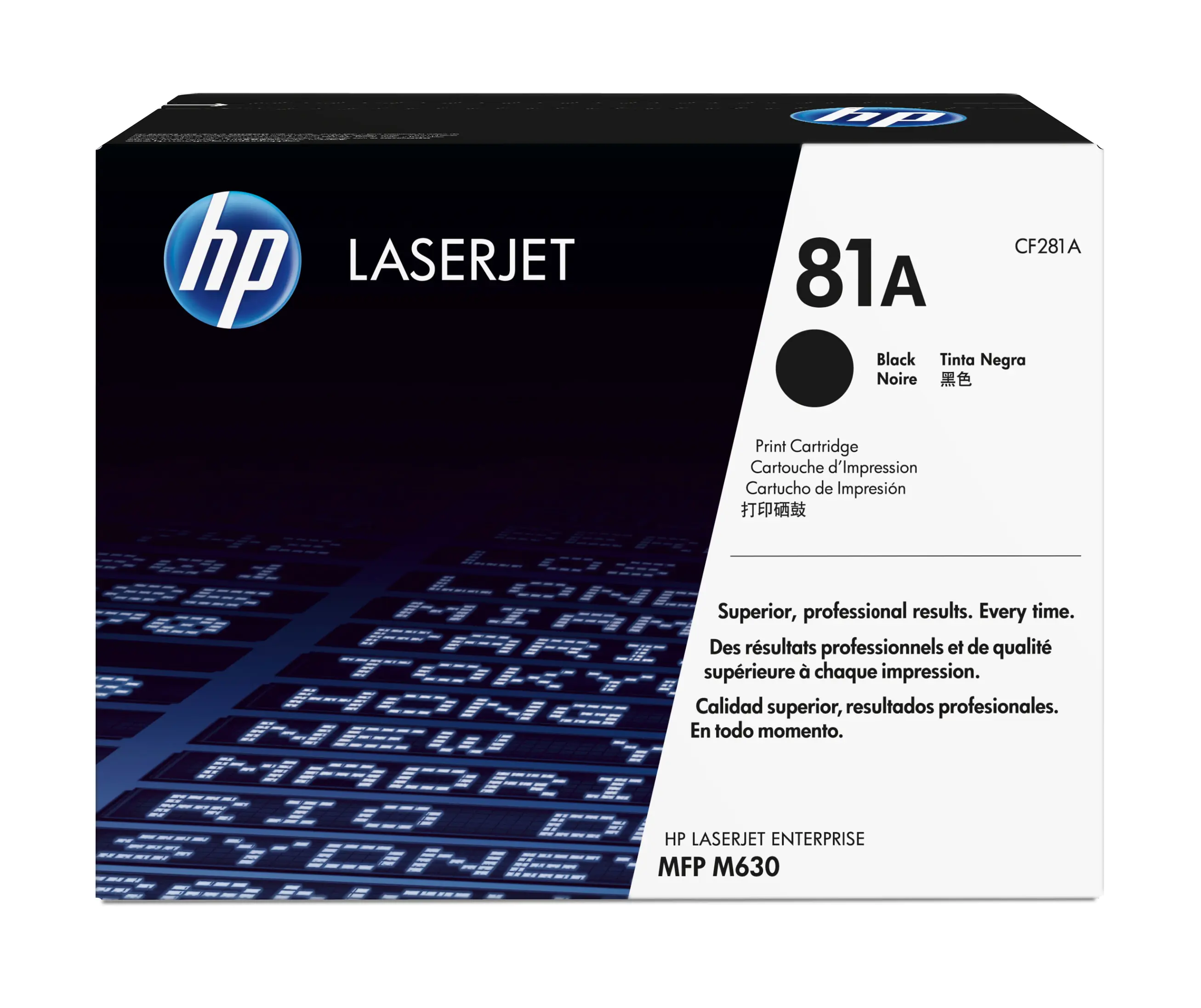 HP 81A - Schwarz - original - LaserJet - Tonerpatrone (CF281A) - für LaserJet Enterprise M632, MFP M630; LaserJet Enterprise Flow MFP M630; Officejet Pro 8730