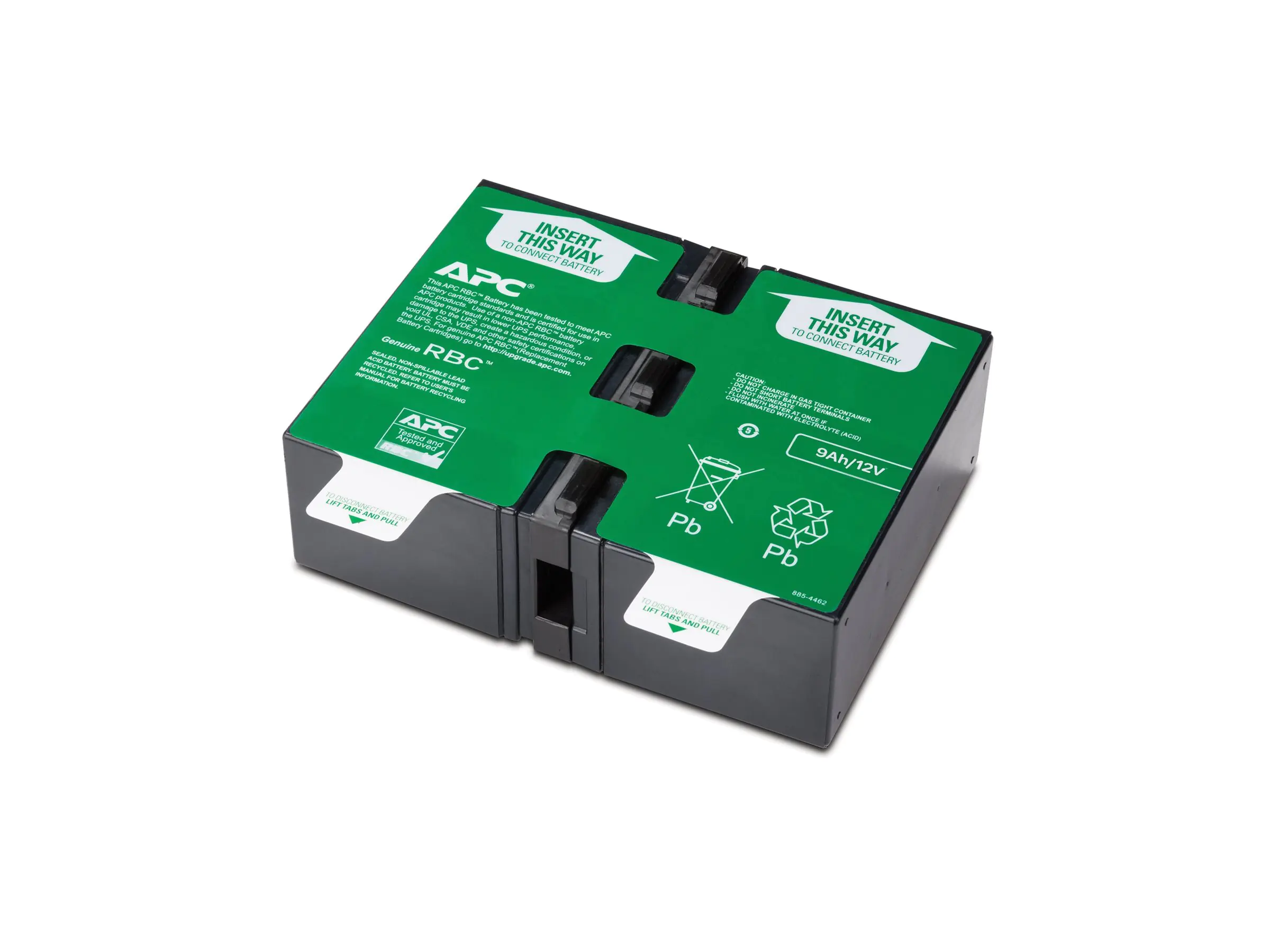 APC Replacement Battery Cartridge #166 - USV-Akku - 1 x Batterie - Bleisäure - 180 Wh - Schwarz - für Back-UPS Pro BR1600MI