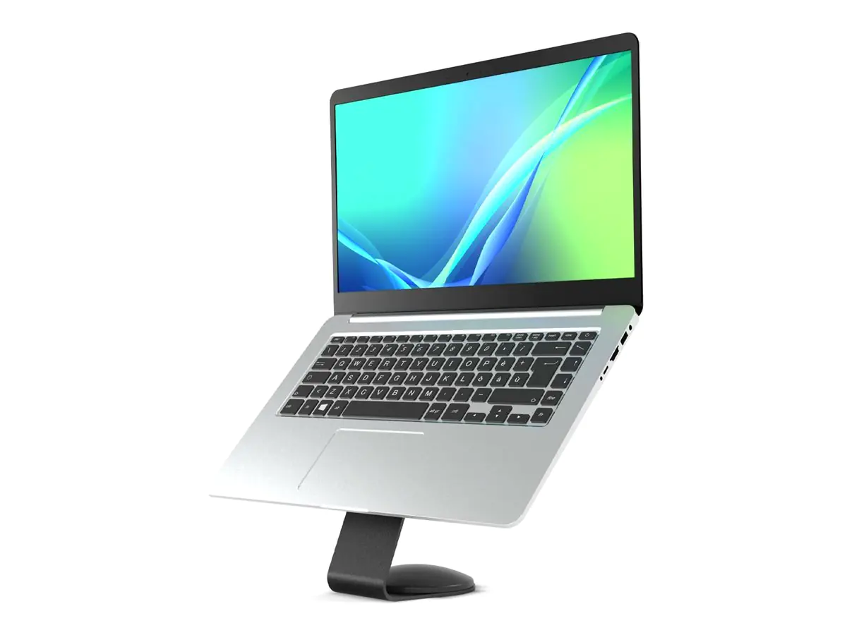Compulocks Universal Invisible Core Counter Stand or Wall Mount - Befestigungskit (Aufstellung) - 45° Betrachtungswinkel - für Notebook / Tablet - universal - verriegelbar - Metall - Schwarz - Bildschirmgröße: bis zu 101,6 cm (bis zu 40 Zoll) - Montagesch