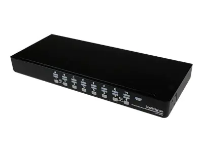 StarTech 16 Port 1U Rackmount USB KVM Switch with OSD (SV1631DUSBU) - KVM-Switch - 16 x KVM port(s) - 1 lokaler Benutzer - Desktop - für P/N: RK3236BKF, RK4236BKB, RKCONS1701, RKCONS17HD, RKCONS1901, RKCONS1908K, RKCONS1916K