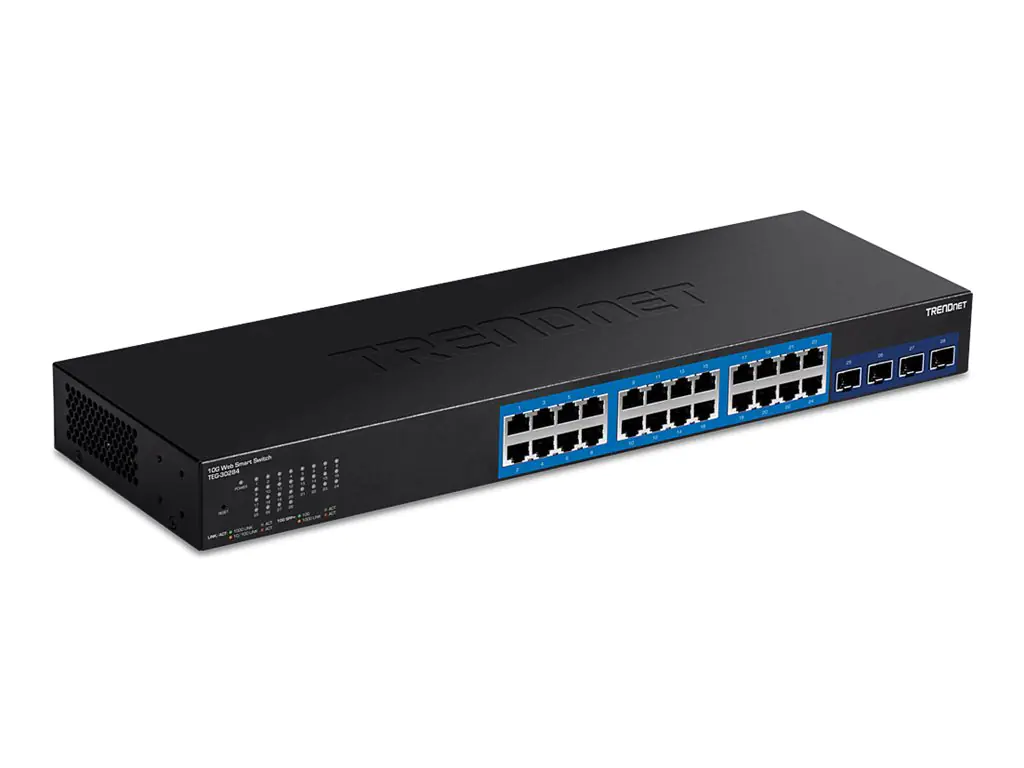 Trendnet TEG 30284 - Switch - Smart - 24 x 10/100/1000 + 4 x 10 Gigabit SFP+ - an Rack montierbar