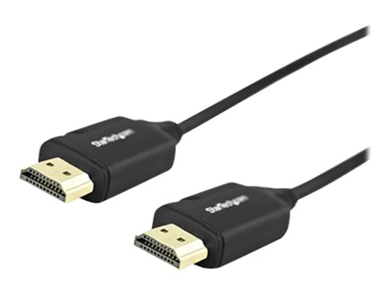 StarTech 4K HDMI Kabel 0,5m - Premium High Speed Kabel mit Ethernet - 4K 60Hz - HDMI 2,0 Kabel - HDMI mit Ethernetkabel - HDMI (M) bis HDMI (M) - 50 cm - Schwarz - für P/N: CDP2HD4K60H, DP2HD4K60H, MOD4DOCKACPD, ST122HD202, ST124HD202, TB3DKM2HDL
