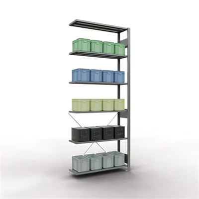 SCHULTE Regal MULTIplus150 12736 Anbau 2.500x1.000x300mm 6Böden vz