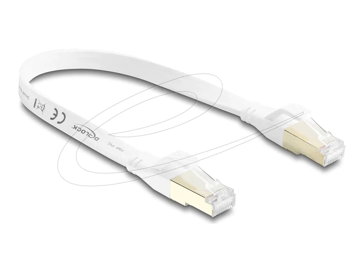 Delock RJ45 Flachband Patchkabel Cat.8.1 U/FTP 40Gbps - Netzwerk - CAT 8