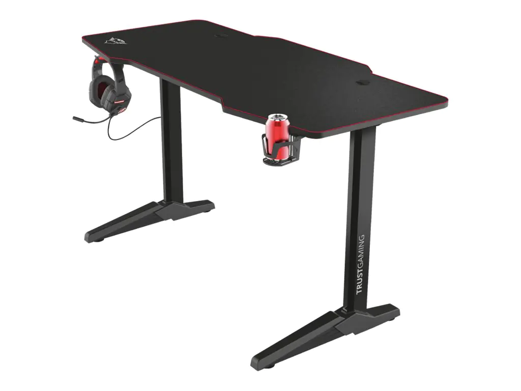 Trust GXT 1175 Imperius XL - Schreibtisch - rechteckig mit konturierten Seiten