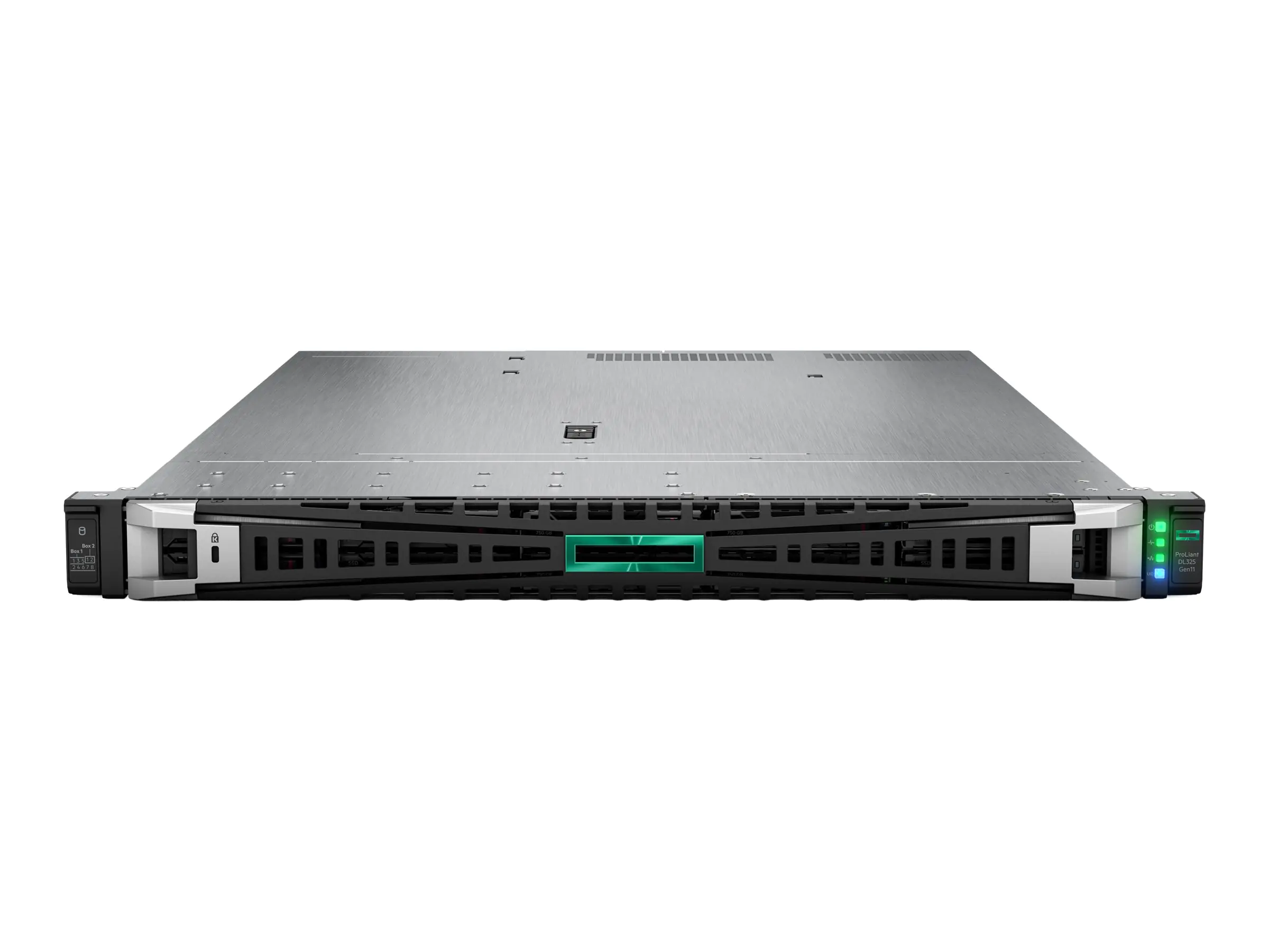 HPE ProLiant DL325 Gen11 - Server - Rack-Montage - 1U - 1-Weg - 1 x EPYC 9124 / 3 GHz - RAM 64 GB - SATA/SAS/NVMe - Hot-Swap 6.4 cm (2.5") Schacht/Schächte - SSD 2 x 480 GB - 1GbE - Monitor: keiner - Smart Choice