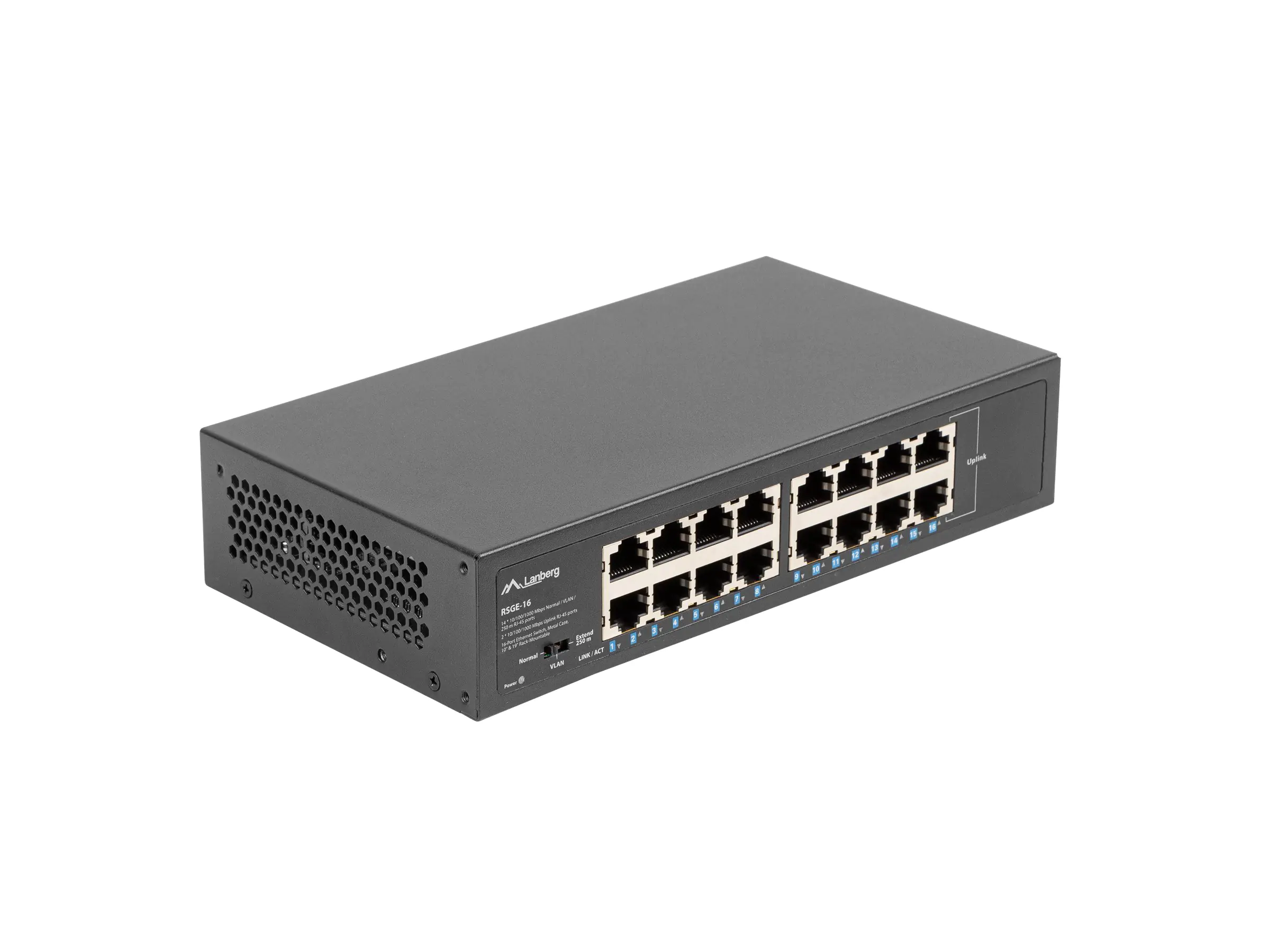 Lanberg RSGE-16 - Switch - unmanaged - 16 x 10 /100/1000