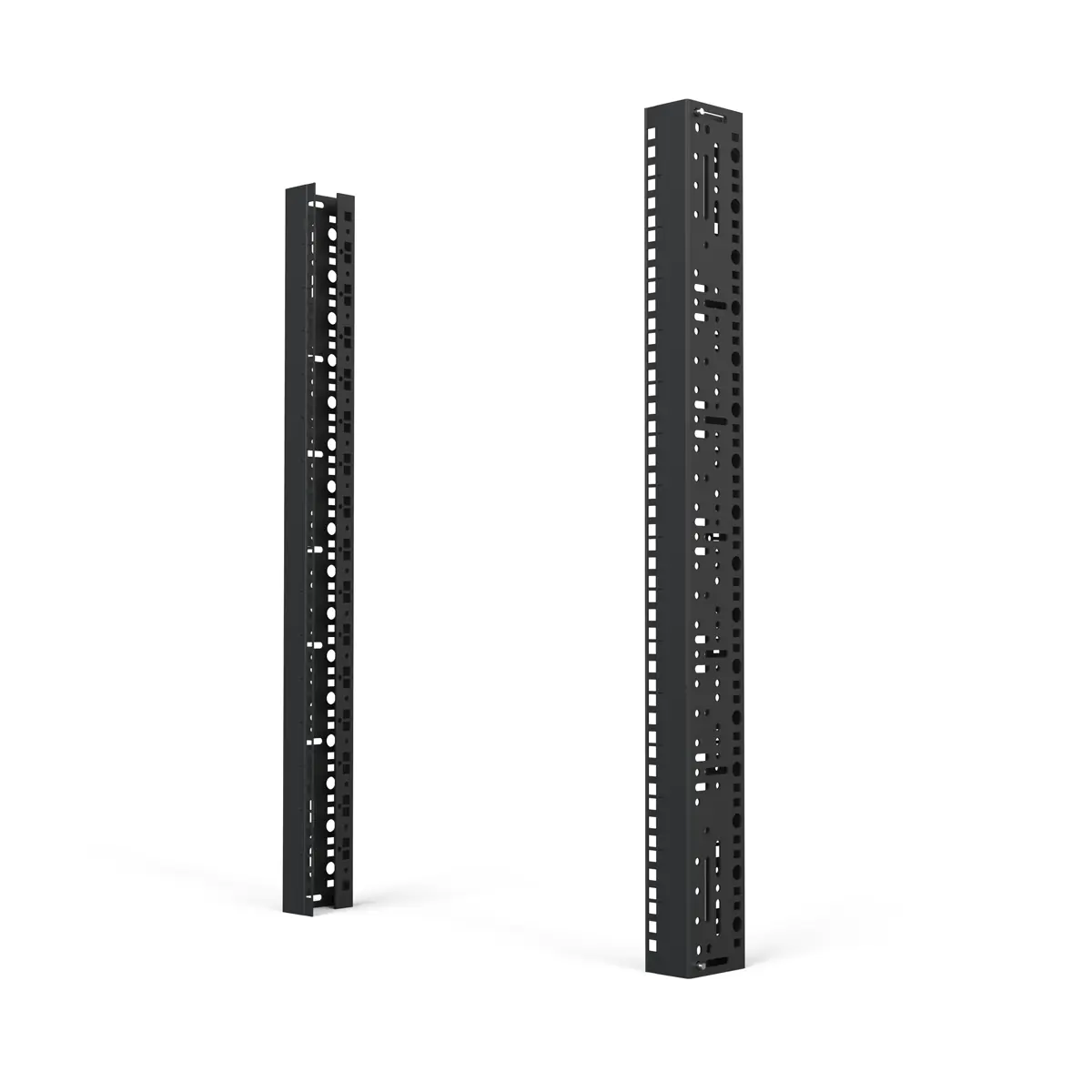 Schroff 19"PANEL/SLIDE MOUNT 16U RAL7021 (2X) - Rack-Zubehör